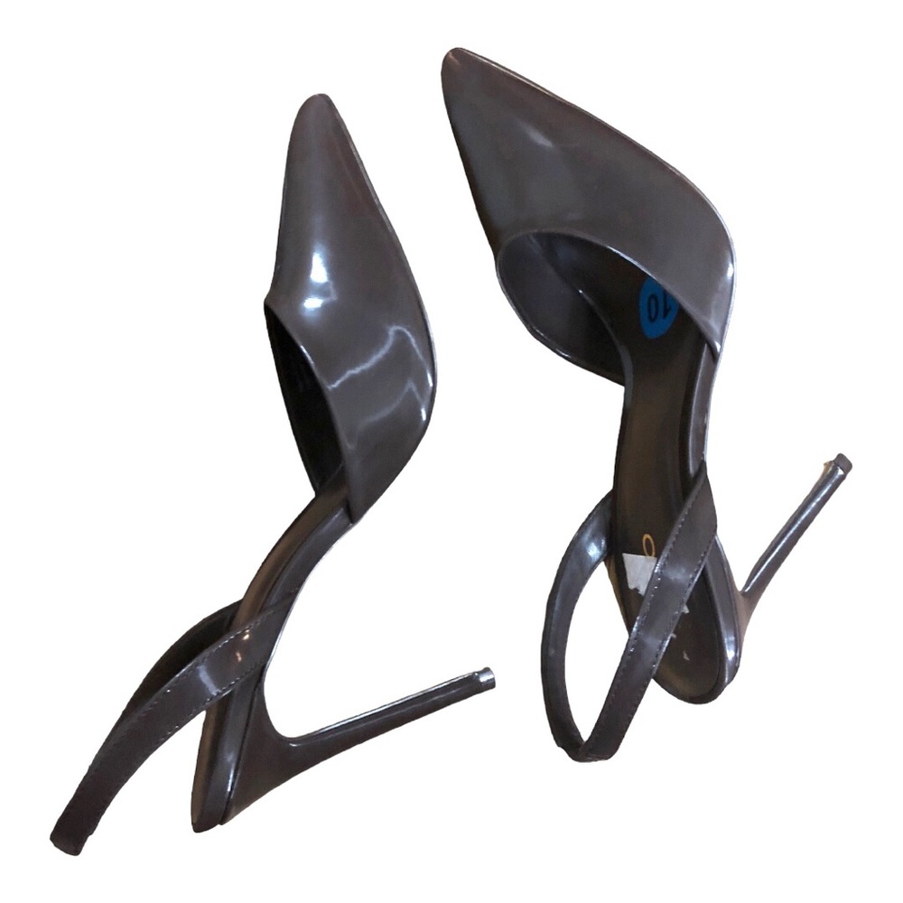 Aldo chocolate nude brown pointy toe slingback stiletto heels size‎ 10 brand new